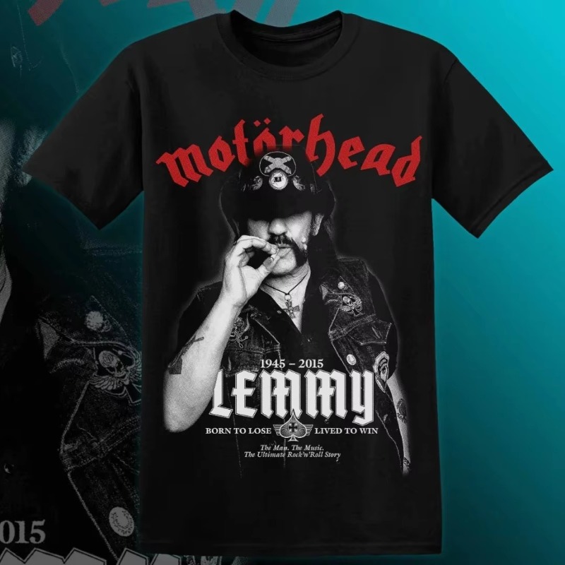 Streetwear Clothing Brands - MOTÖRHEAD LEMMY Tシャツ男性女性半袖レトロバンド Y2k Tシャツストリート高級ブランドトップス夏紳士服