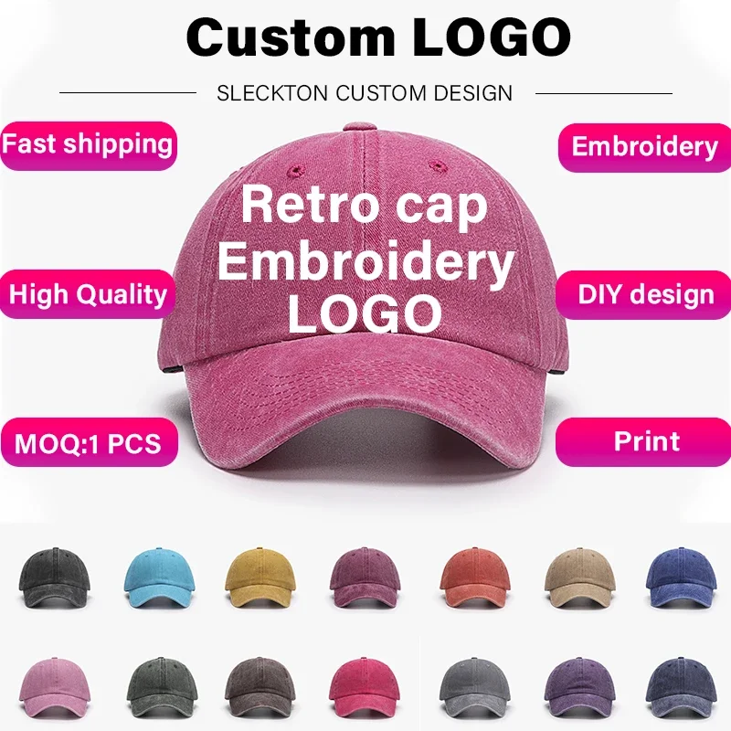 Stussy Bucket Hat - SLECKTON カスタムロゴレトロ野球帽男性と女性 DIY デザイン文字刺繍帽子カスタマイズキャップグラフィックプリント卸売