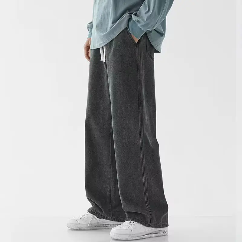 2023新しいストリートルーズジーンズ男性韓国スタイルのファ - Streetwear Clothing Brands のレビューと価格