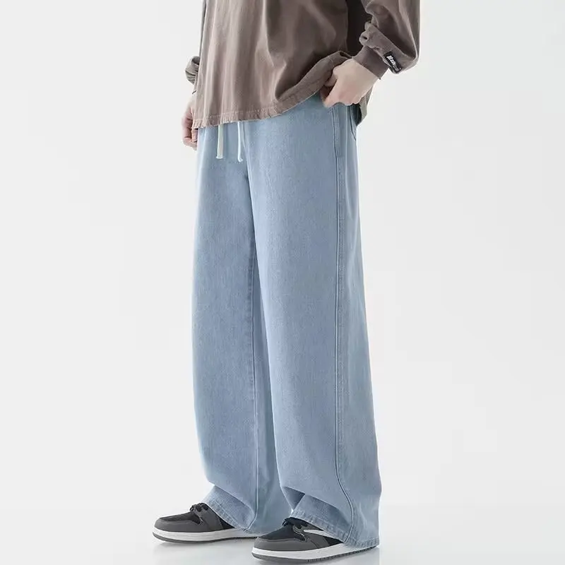 2023新しいストリートルーズジーンズ男性韓国スタイルのファ - Streetwear Clothing Brands のレビューと価格