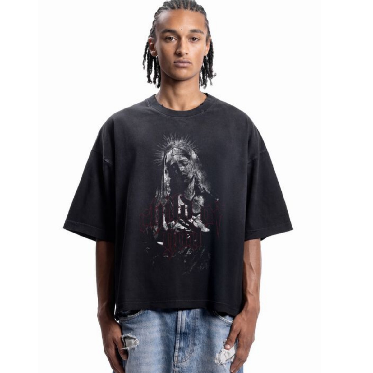 ゴートメタルフォントストリートトレンディブランド Tシャツコ - Streetwear Brand Font のレビューと価格