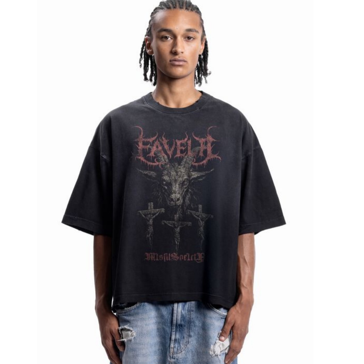 聖心メタルフォントストリートトレンディブランド Tシャツコッ - Streetwear Brand Font のレビューと価格