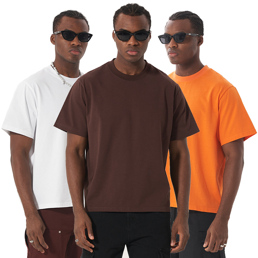 多用途の新しいショートボクシーフィットスタイルのピュアコット - Streetwear Brand New のレビューと価格