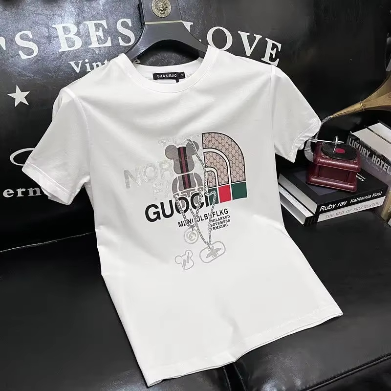 100％純綿メンズ高級ブランドレタープリントTシャツ、半袖T - Streetwear Clothing Brands のレビューと価格